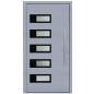 Preview: Aluminium Verbund Haustür Design S81 Außen RAL 7040/ Innen weiß Ud=0,9